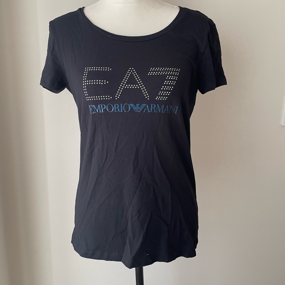 Emporio Armani Logo Series Stretch Tee Shirt